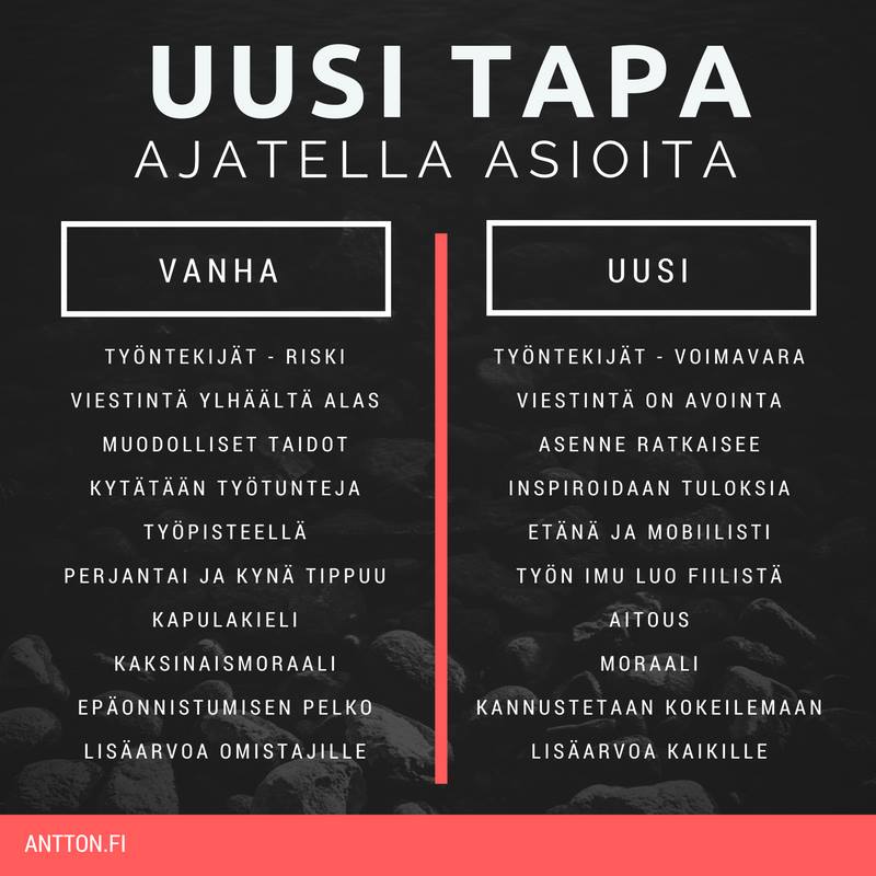 Työelämän muutos ja uusi tapa ajatella